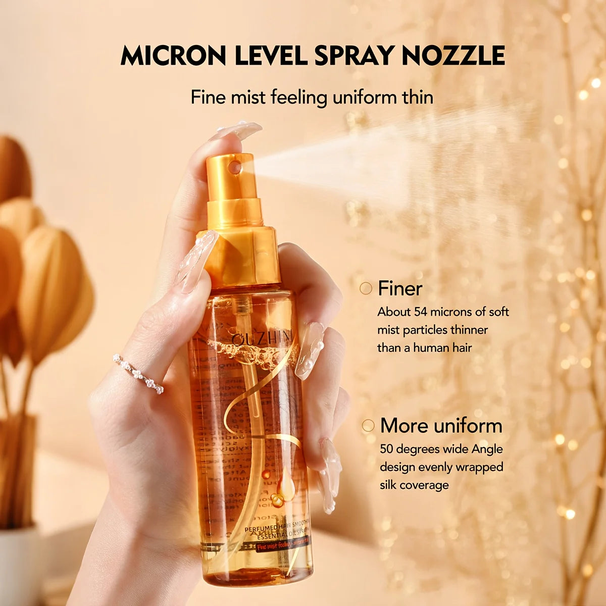 Essential Oil Hair Care Spray - Moisturizing Conditioner for Smooth, Frizz-Free Hair with Long-Lasting Fragrance, 100ml